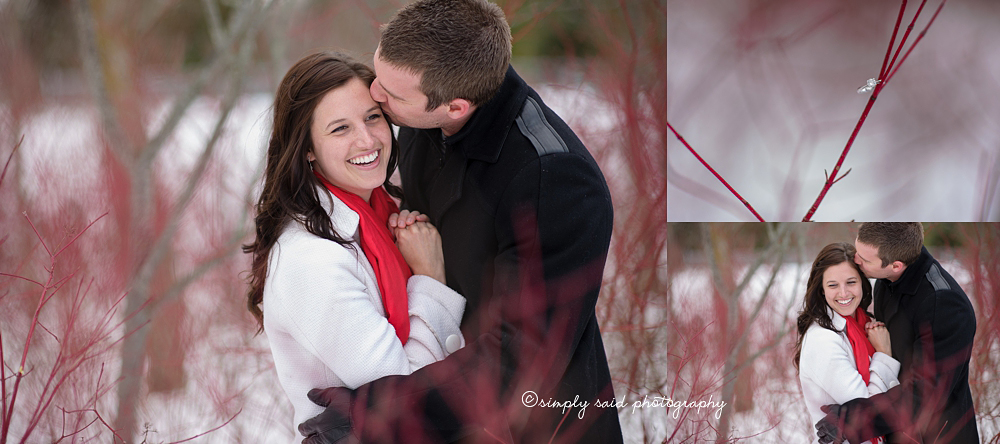 fun engagement session at park in Woodstock Ontario.