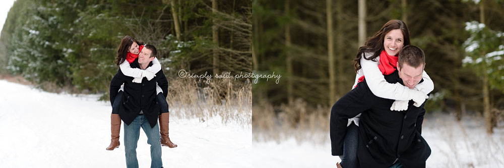 Beautiful winter engagement sessions.