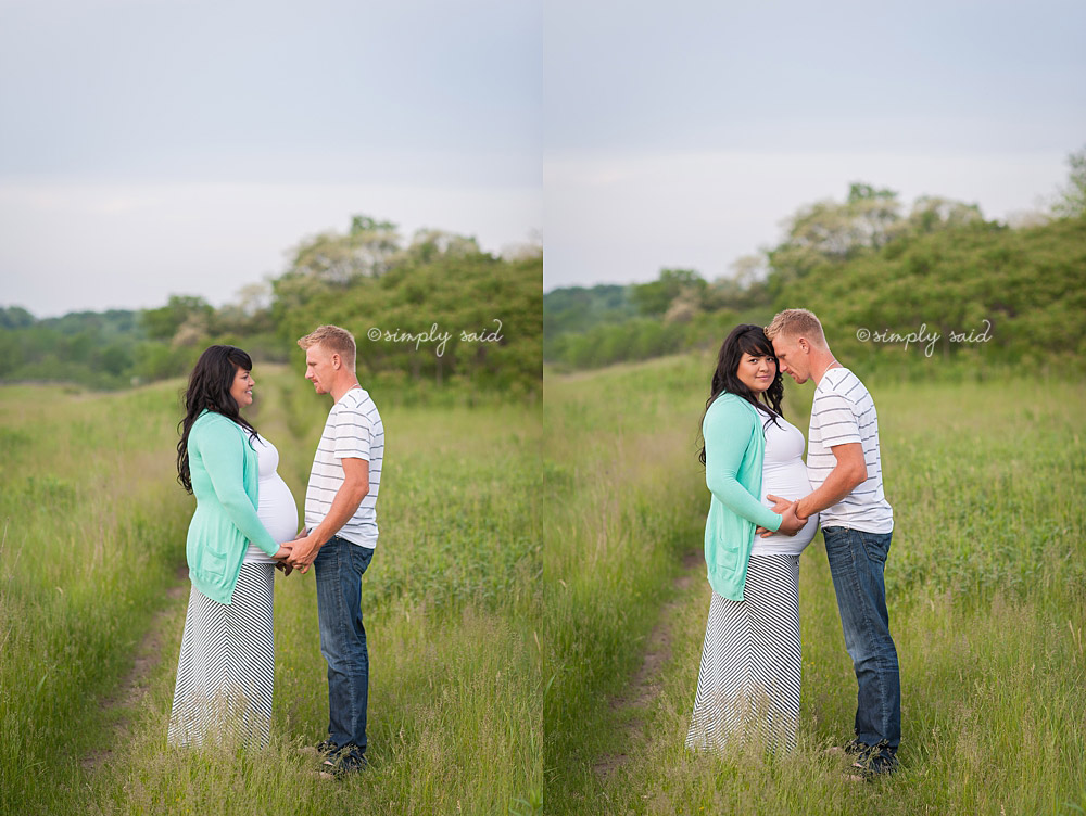 maternity session in a natural setting