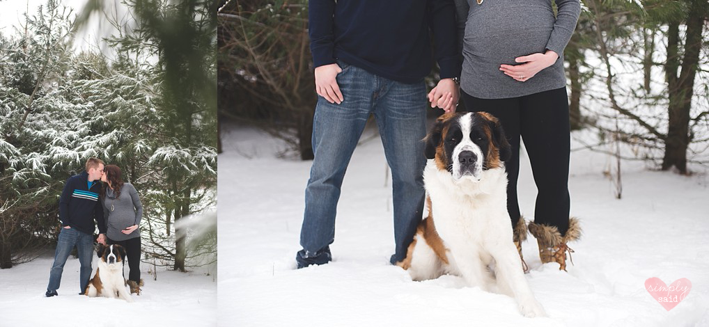 4-outdoor snowy maternity session