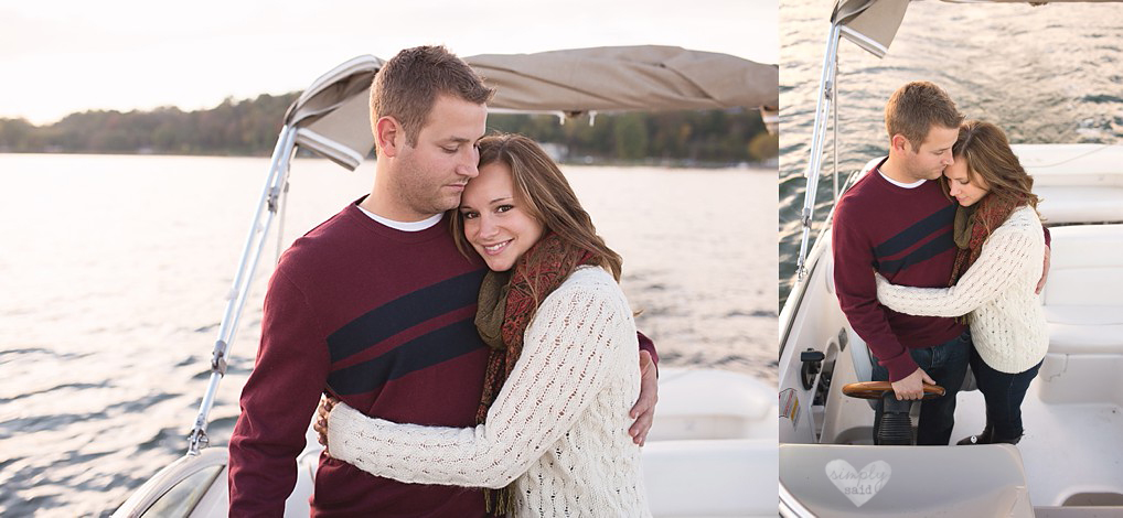 7-engagement session on boat